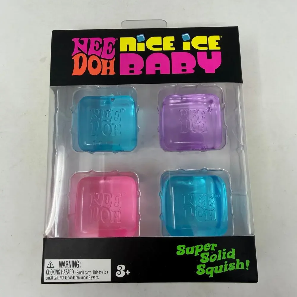NEW! NeeDoh Nice Ice Baby 4 Pack
